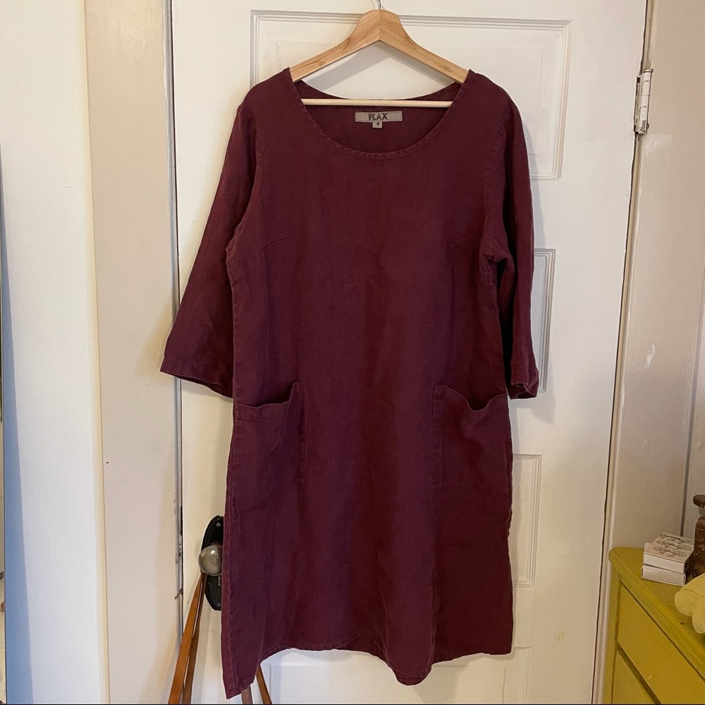 Flax Linen Farm Dress